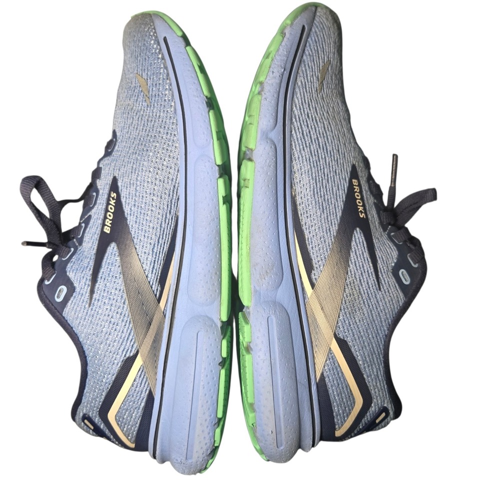Brooks Women's Ghost 15 Blue White Sneakers Sz 9.5 M Fitness Gym Walking